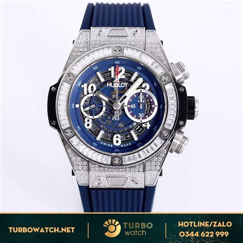 Đồng hồ Hublot nam Rep 1:1 Big Bang Unico King Gold Blue 